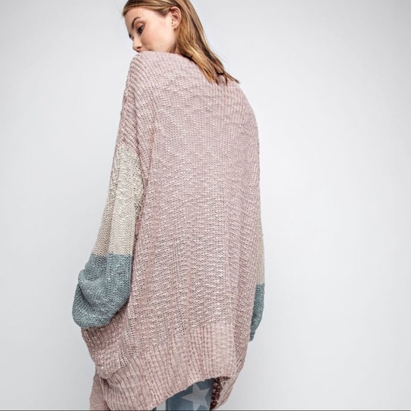 ❄️LAST2️⃣//MAUVE COLOR BLOCK CARDIGAN - Picture 6 of 6